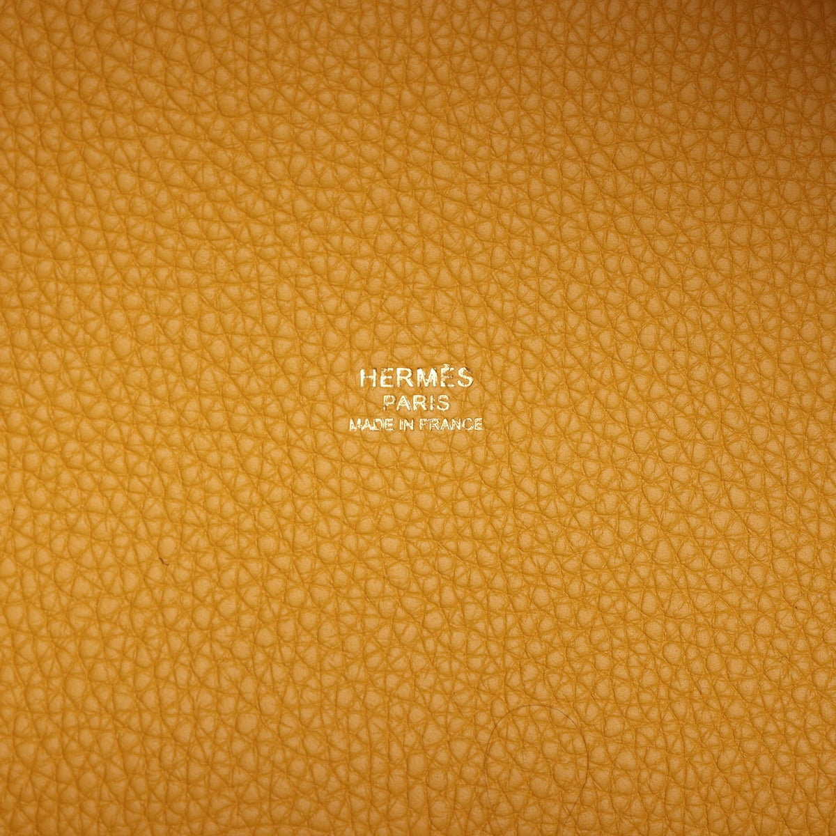 Hermes Picotin Lock 18 Jaune Ambre Clemence Gold Hardware Bag