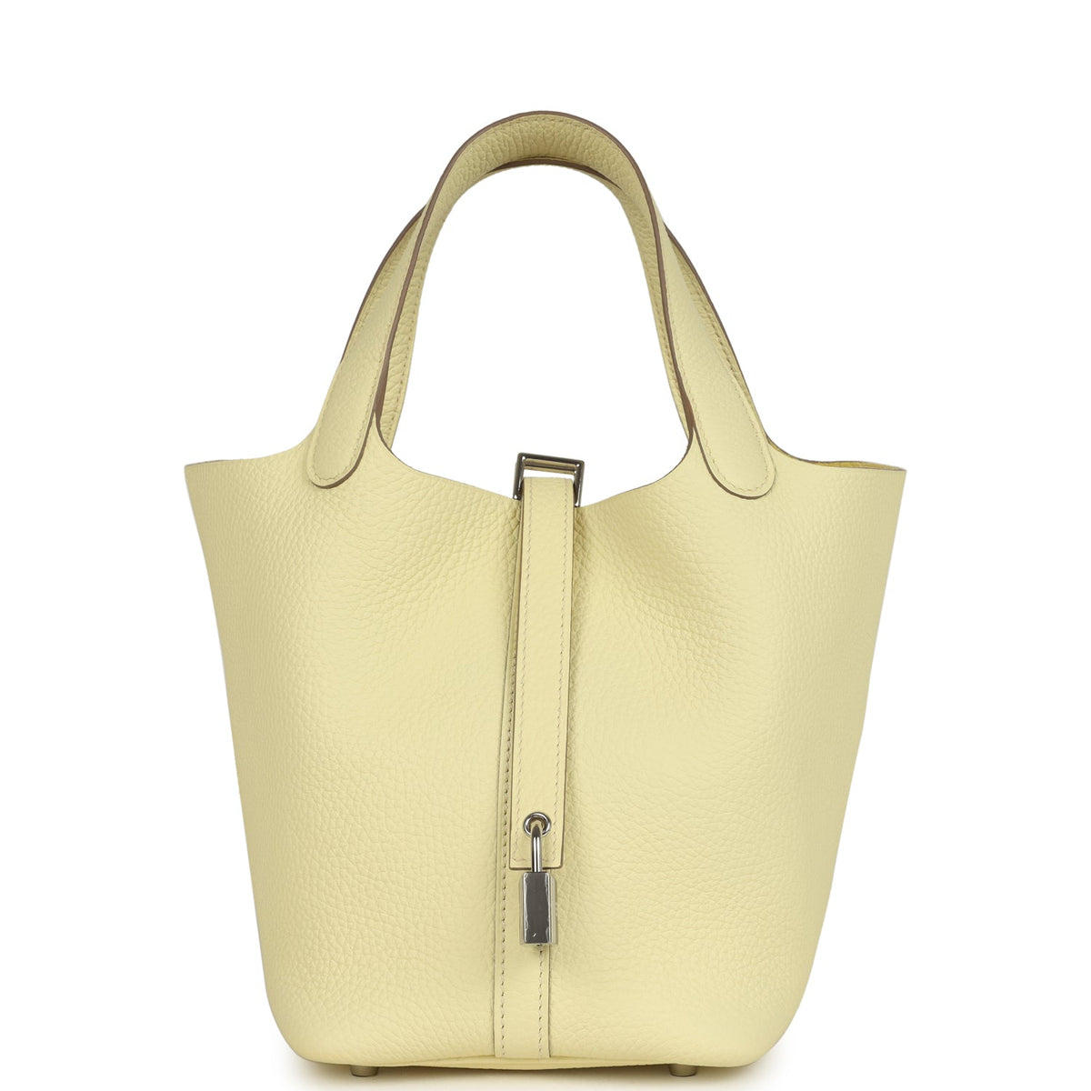 Hermes Picotin Lock 18 Jaune Milton Clemence Palladium Hardware Bag