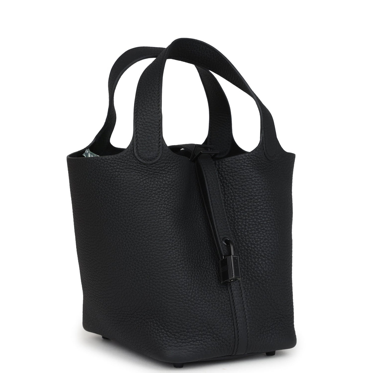 Hermes Picotin Lock 18 Monochrome Black Clemence Black Hardware Bag