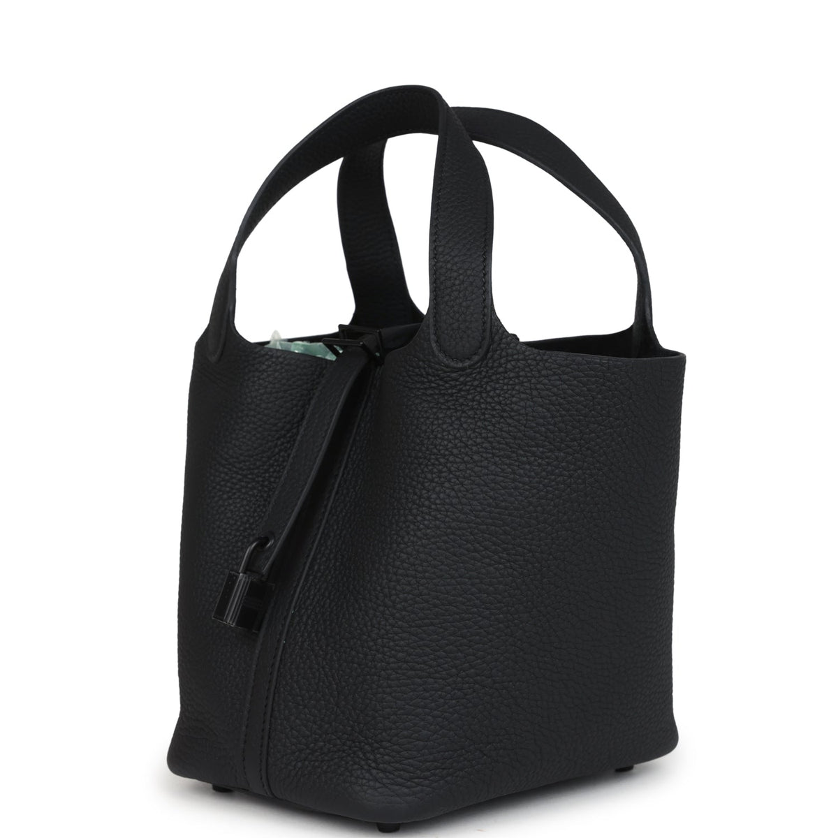 Hermes Picotin Lock 18 Monochrome Black Clemence Black Hardware Bag