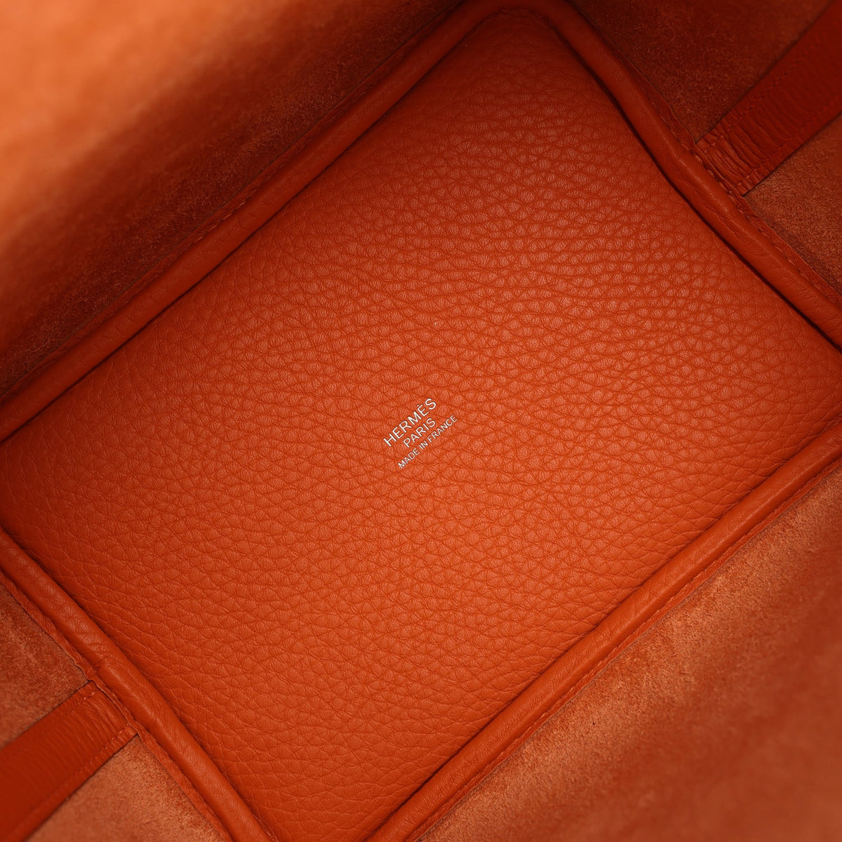 Hermes Picotin Lock 18 Orange Clemence Palladium Hardware Bag