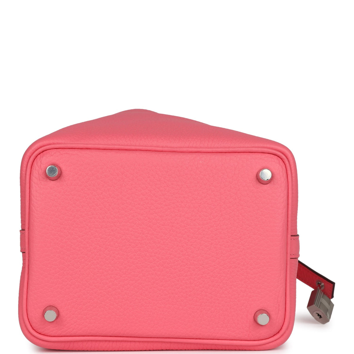 Hermes Picotin Lock 18 Rose Azalee Clemence Palladium Hardware Bag