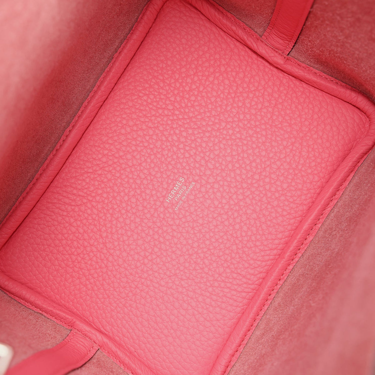 Hermes Picotin Lock 18 Rose Azalee Clemence Palladium Hardware Bag