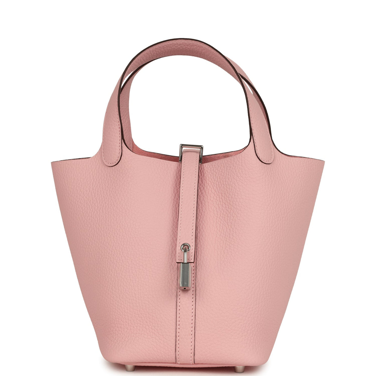 Hermes Picotin Lock 18 Rose Sakura Clemence Palladium Hardware Bag