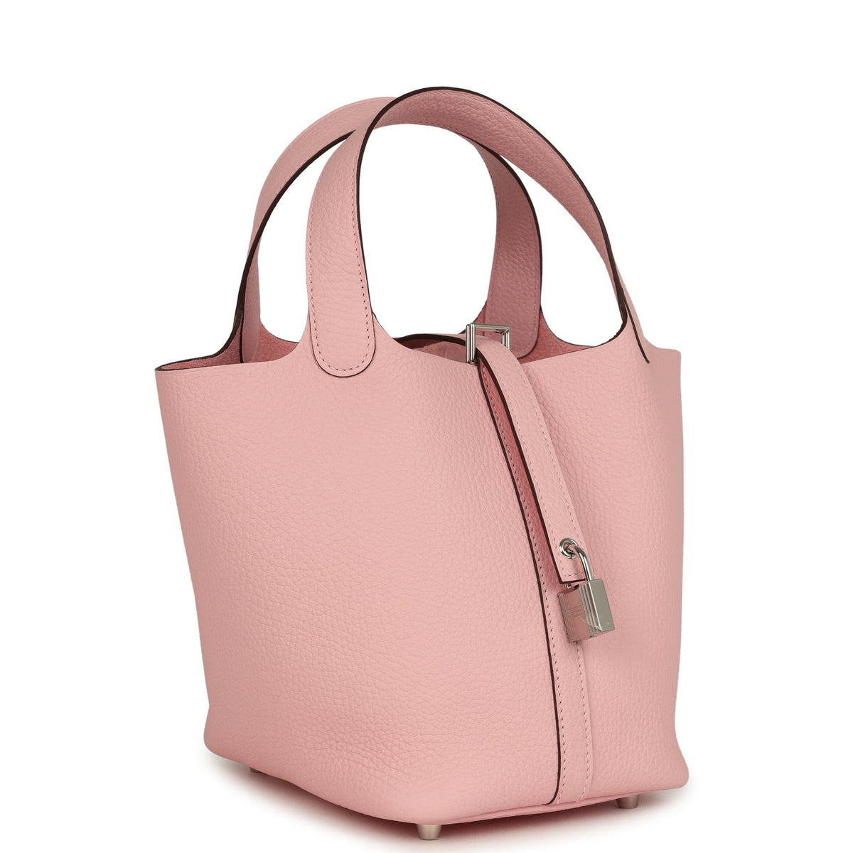Hermes Picotin Lock 18 Rose Sakura Clemence Palladium Hardware Bag