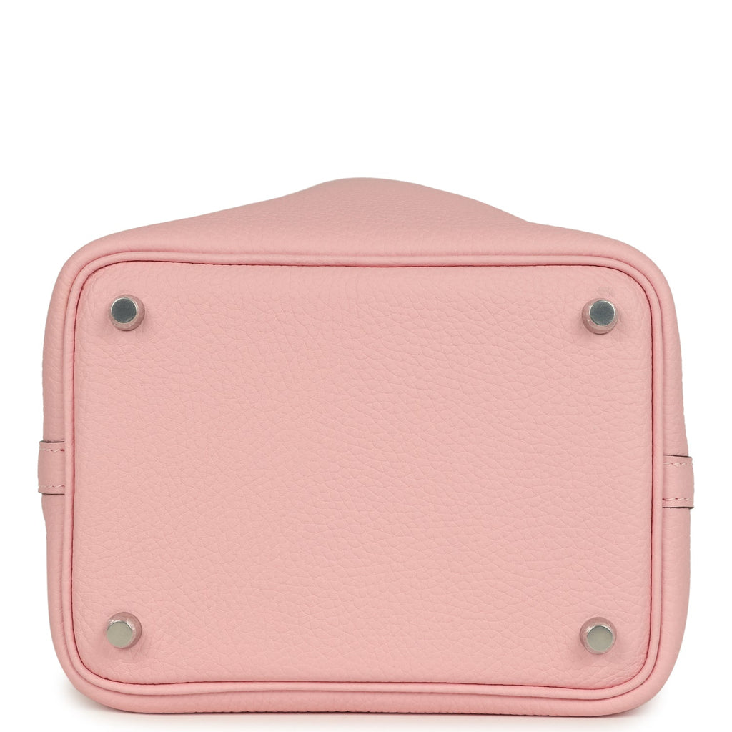 Hermes Picotin Lock 18 Rose Sakura Clemence Palladium Hardware Bag