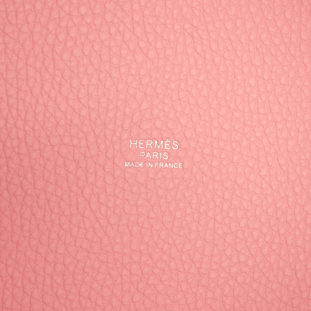 Hermes Picotin Lock 18 Rose Sakura Clemence Palladium Hardware Bag
