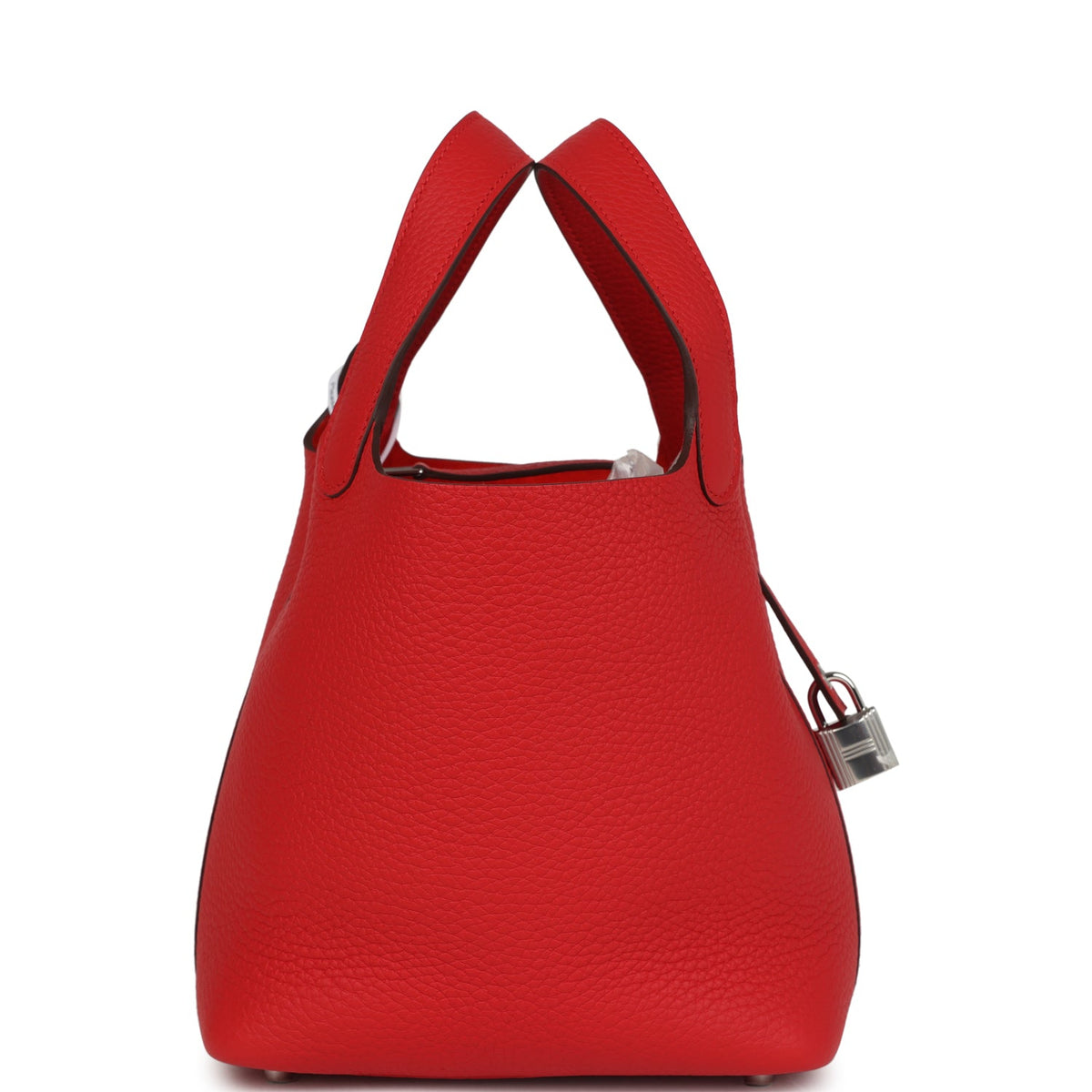 Hermes Picotin Lock 18 Rouge Radieux Clemence Palladium Hardware Bag