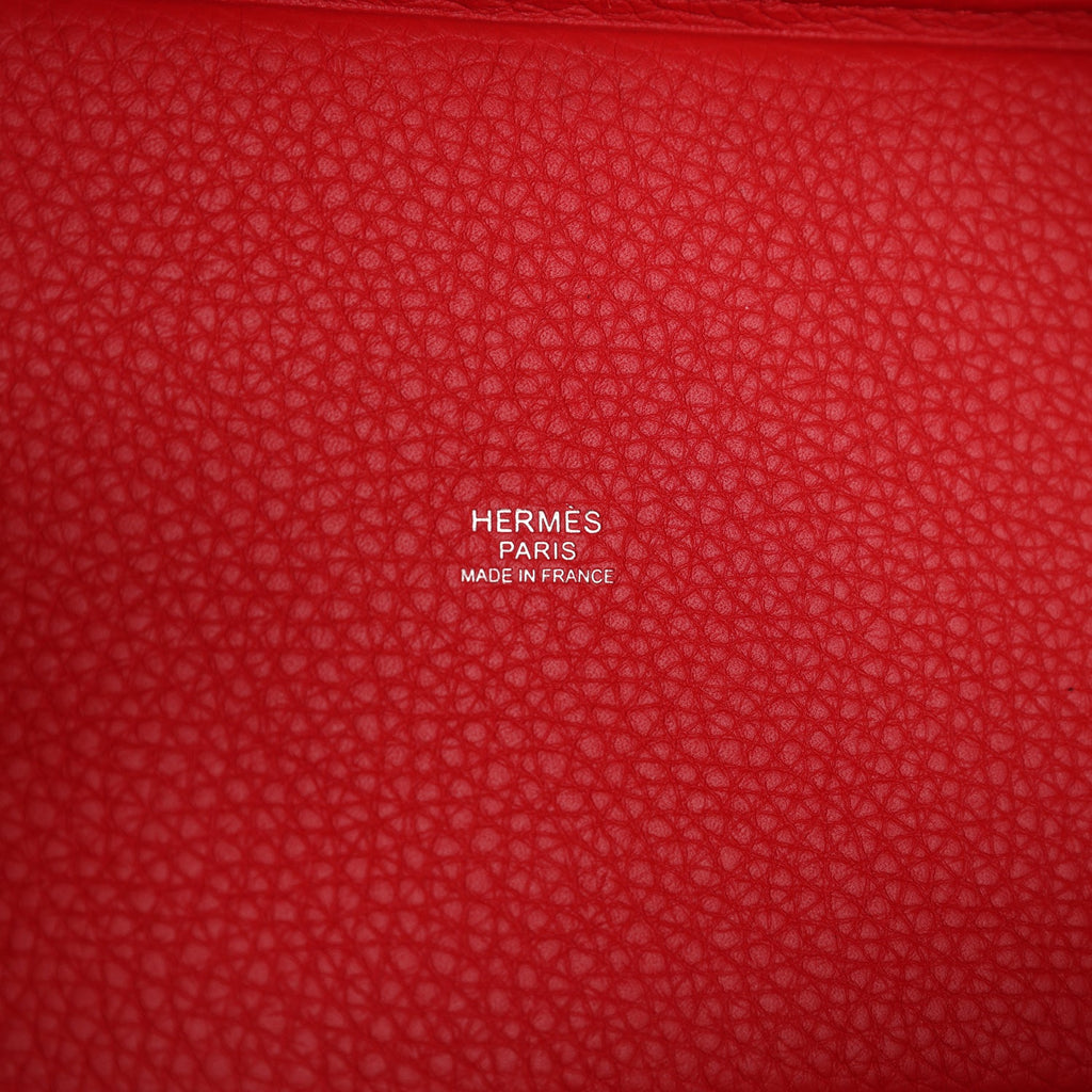 Hermes Picotin Lock 18 Rouge Radieux Clemence Palladium Hardware Bag