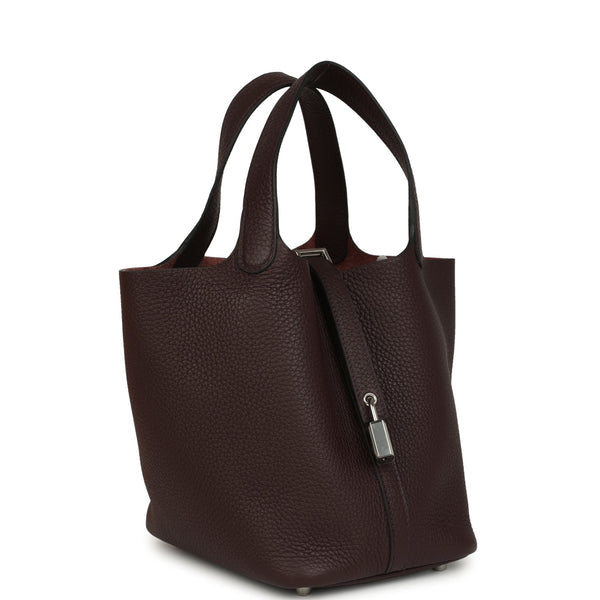 Hermes Picotin Lock 18 Rouge Sellier Palladium Hardware Bag