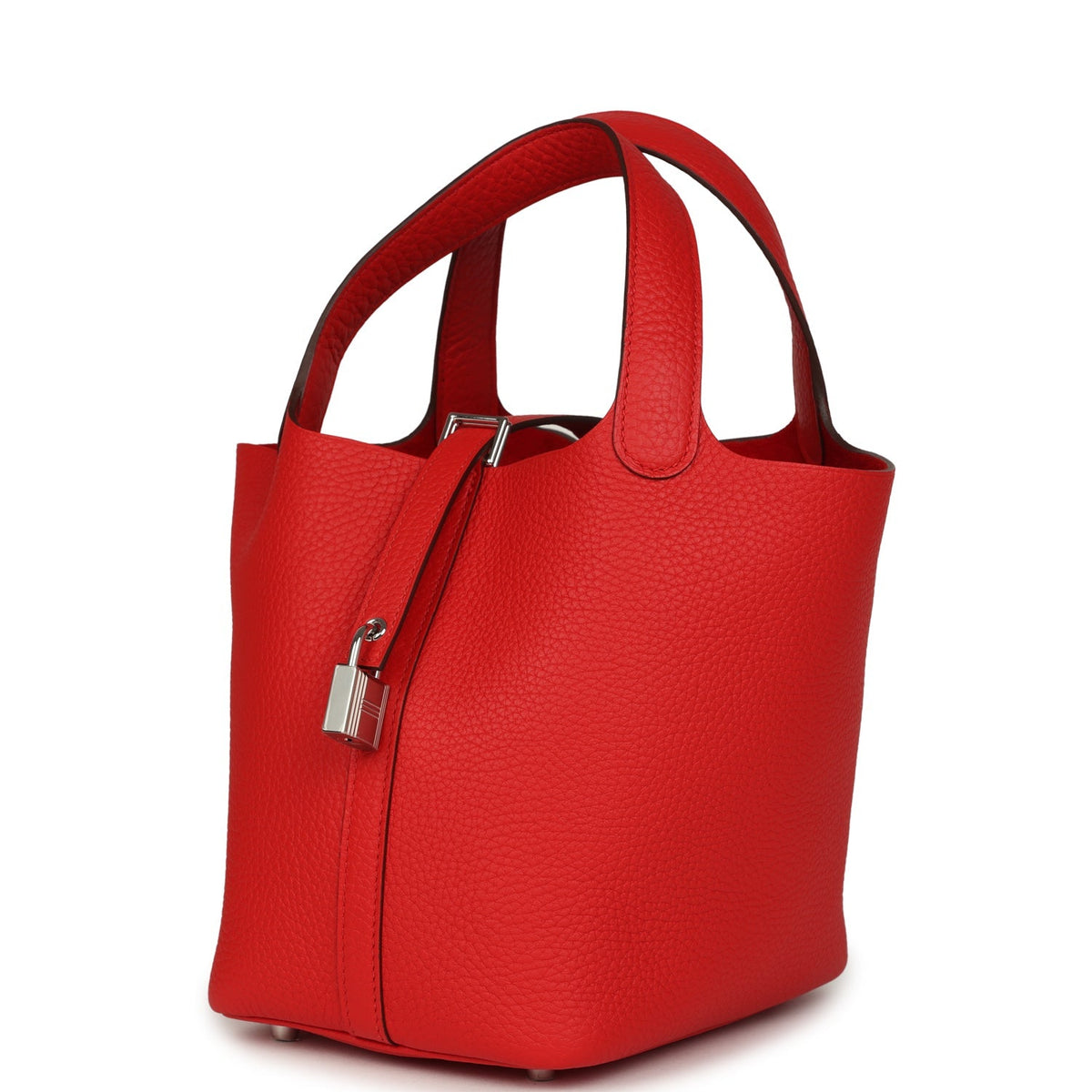Hermes Picotin Lock 18 Rouge de Coeur Clemence Palladium Hardware Bag