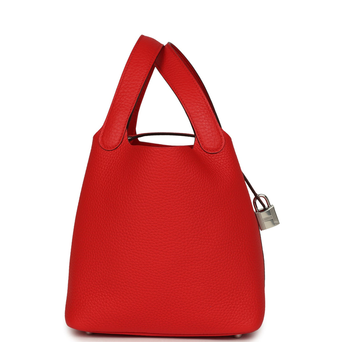 Hermes Picotin Lock 18 Rouge de Coeur Clemence Palladium Hardware Bag