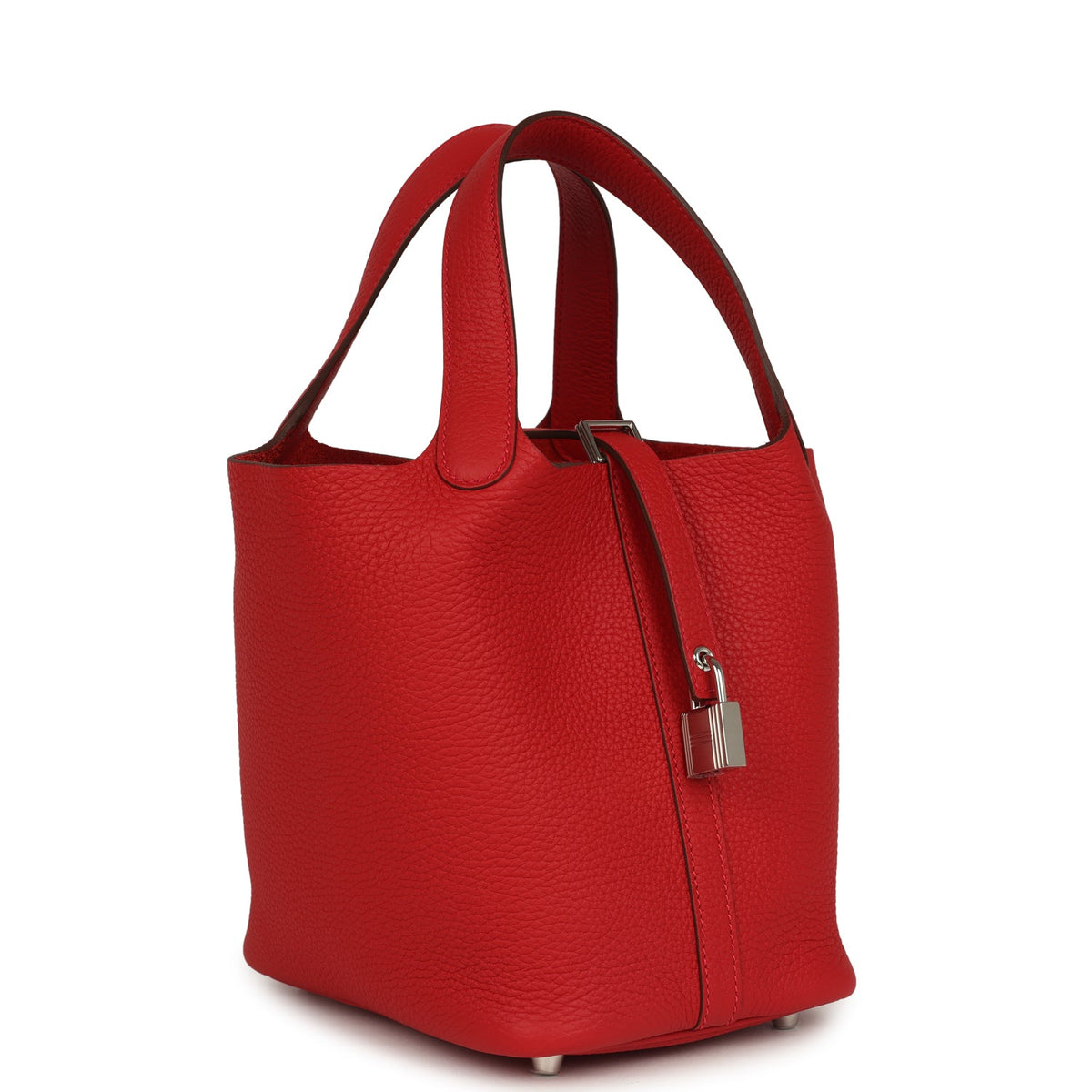 Hermes Picotin Lock 18 Vermillion Palladium Hardware Bag