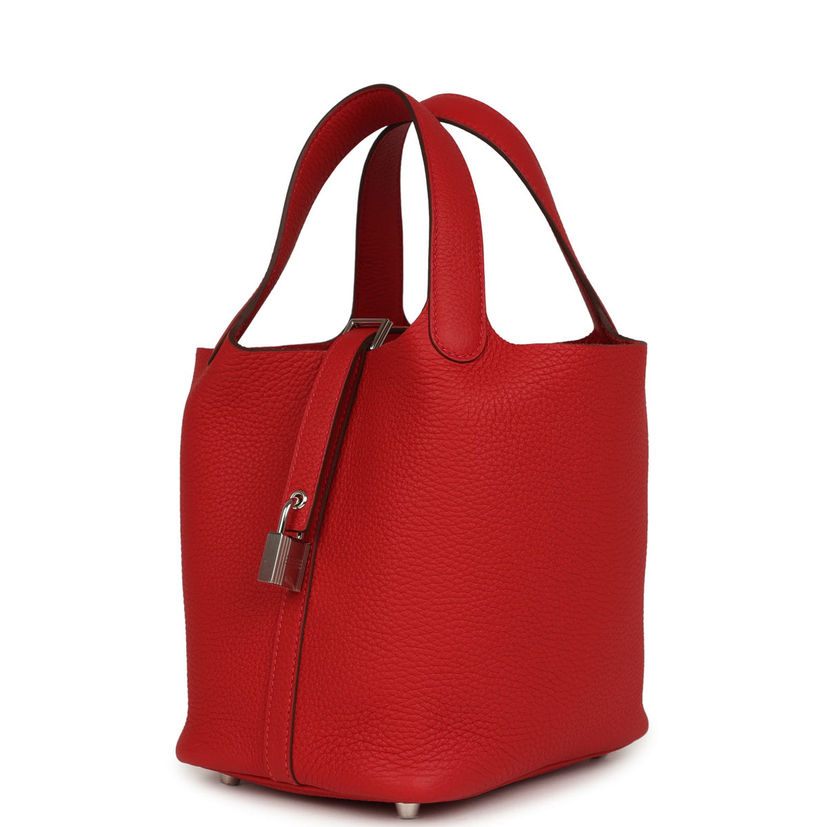 Hermes Picotin Lock 18 Vermillion Palladium Hardware Bag