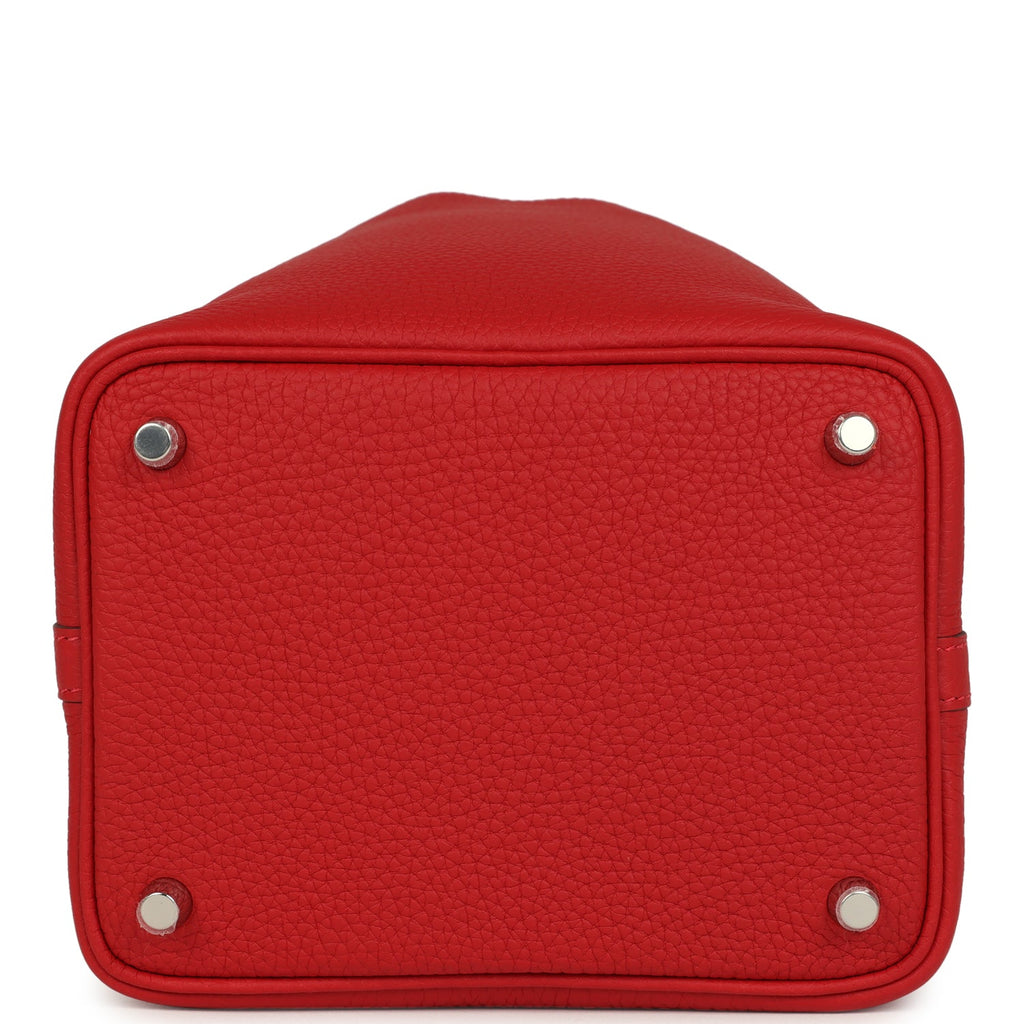 Hermes Picotin Lock 18 Vermillion Palladium Hardware Bag