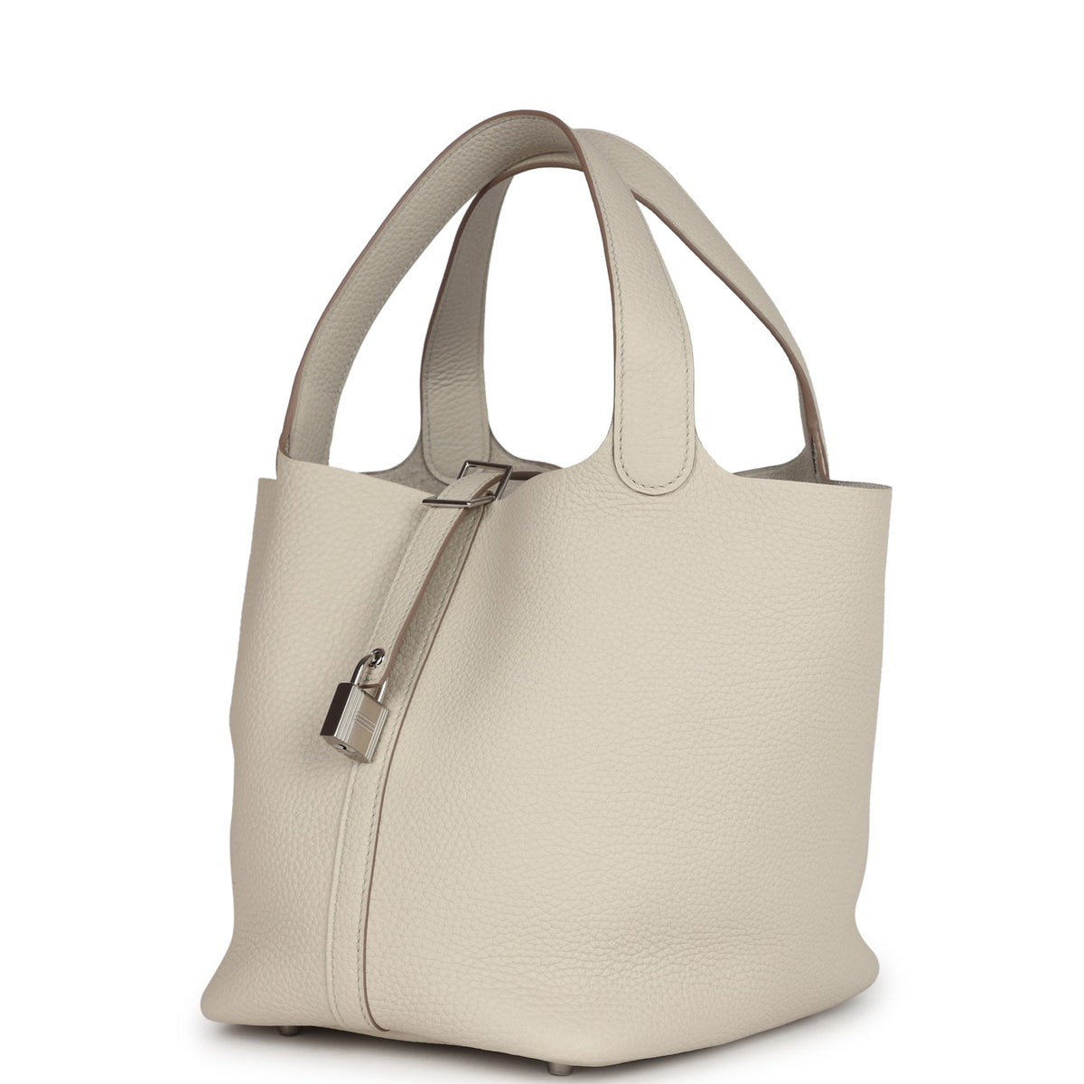 Hermes Picotin Lock 22 Beton Clemence Palladium Hardware Bag