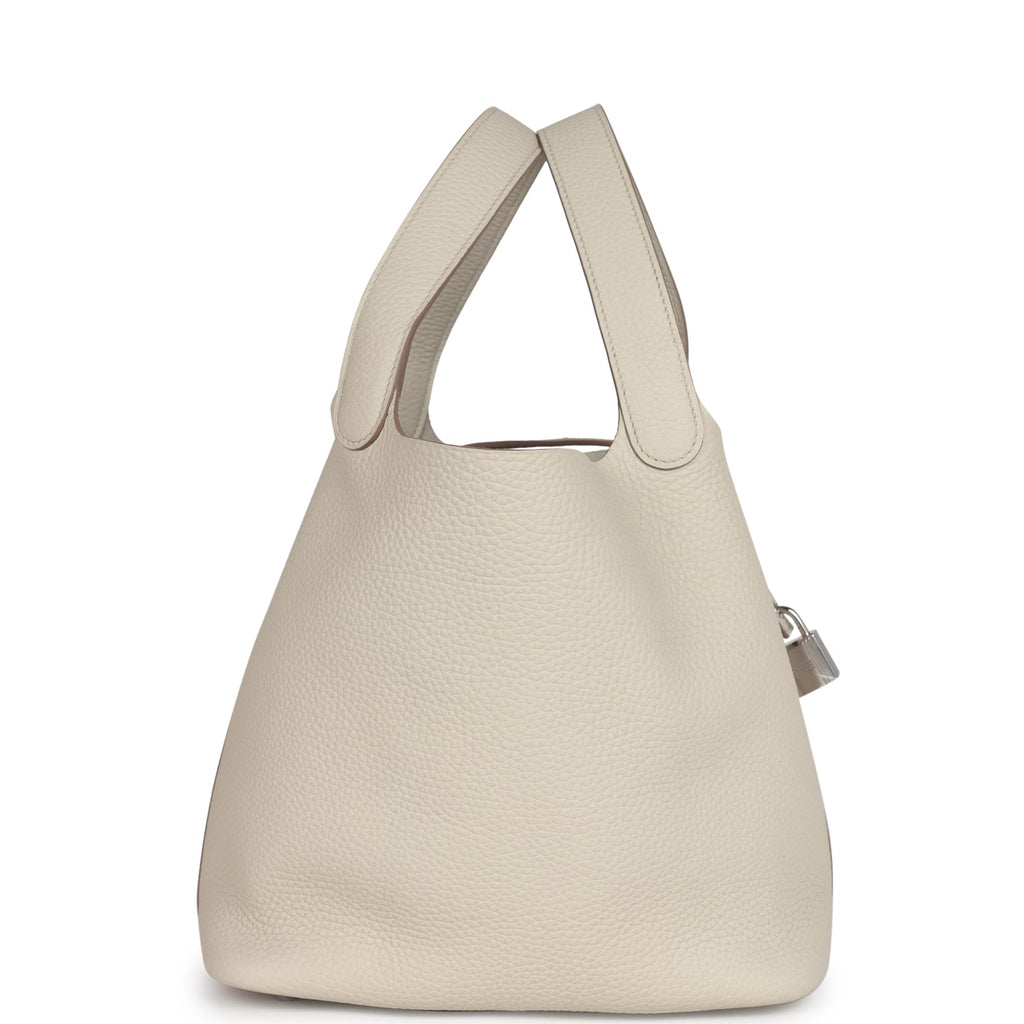 Hermes Picotin Lock 22 Beton Clemence Palladium Hardware Bag