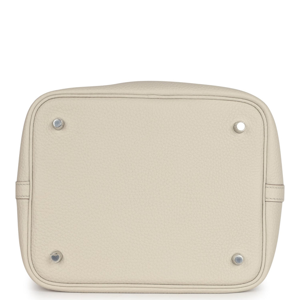Hermes Picotin Lock 22 Beton Clemence Palladium Hardware Bag
