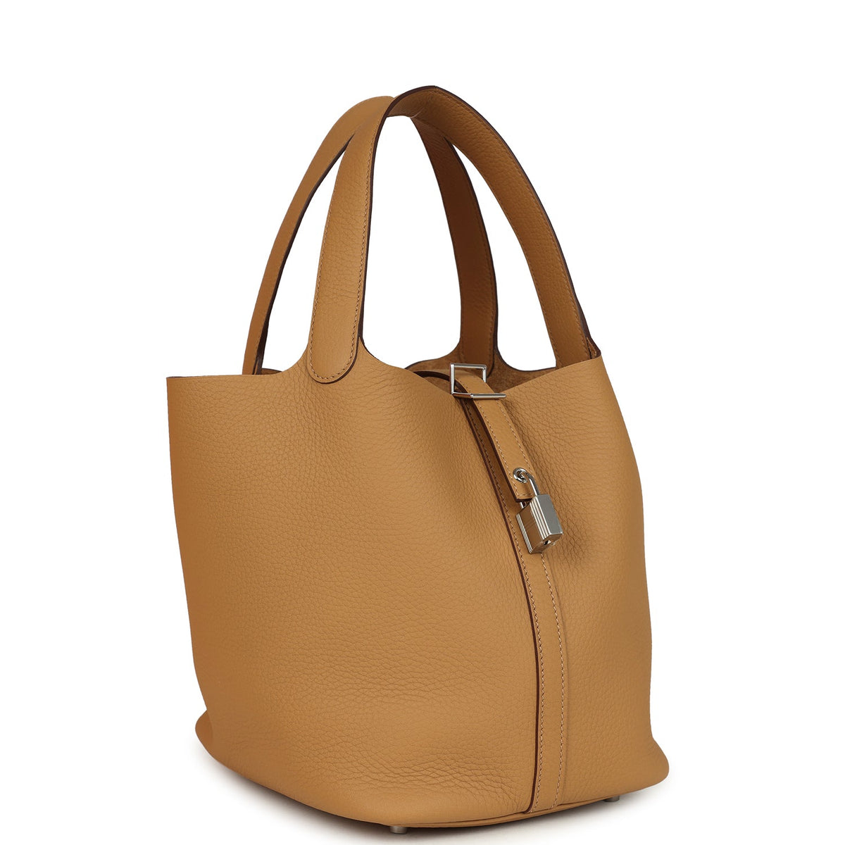 Hermes Picotin Lock 22 Biscuit Palladium Hardware Bag