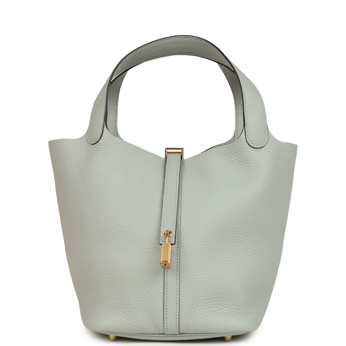 Hermes Picotin Lock 22 Bleu Glacier Gold Hardware Bag