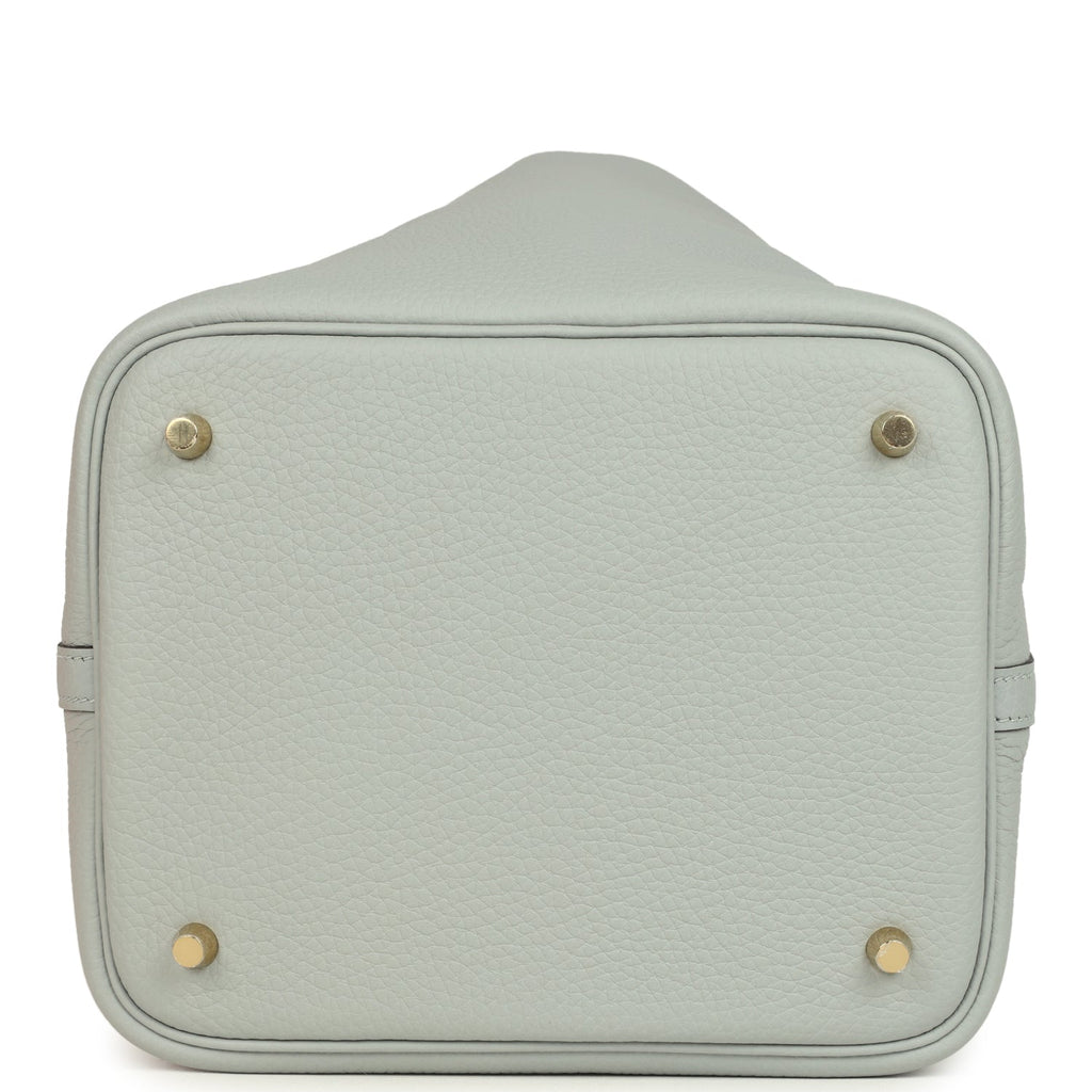 Hermes Picotin Lock 22 Bleu Glacier Gold Hardware Bag