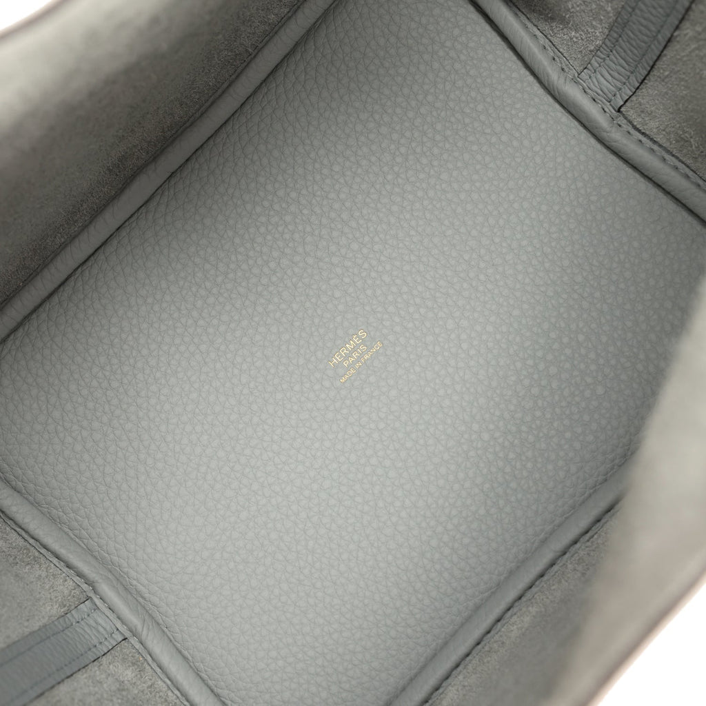 Hermes Picotin Lock 22 Bleu Glacier Gold Hardware Bag
