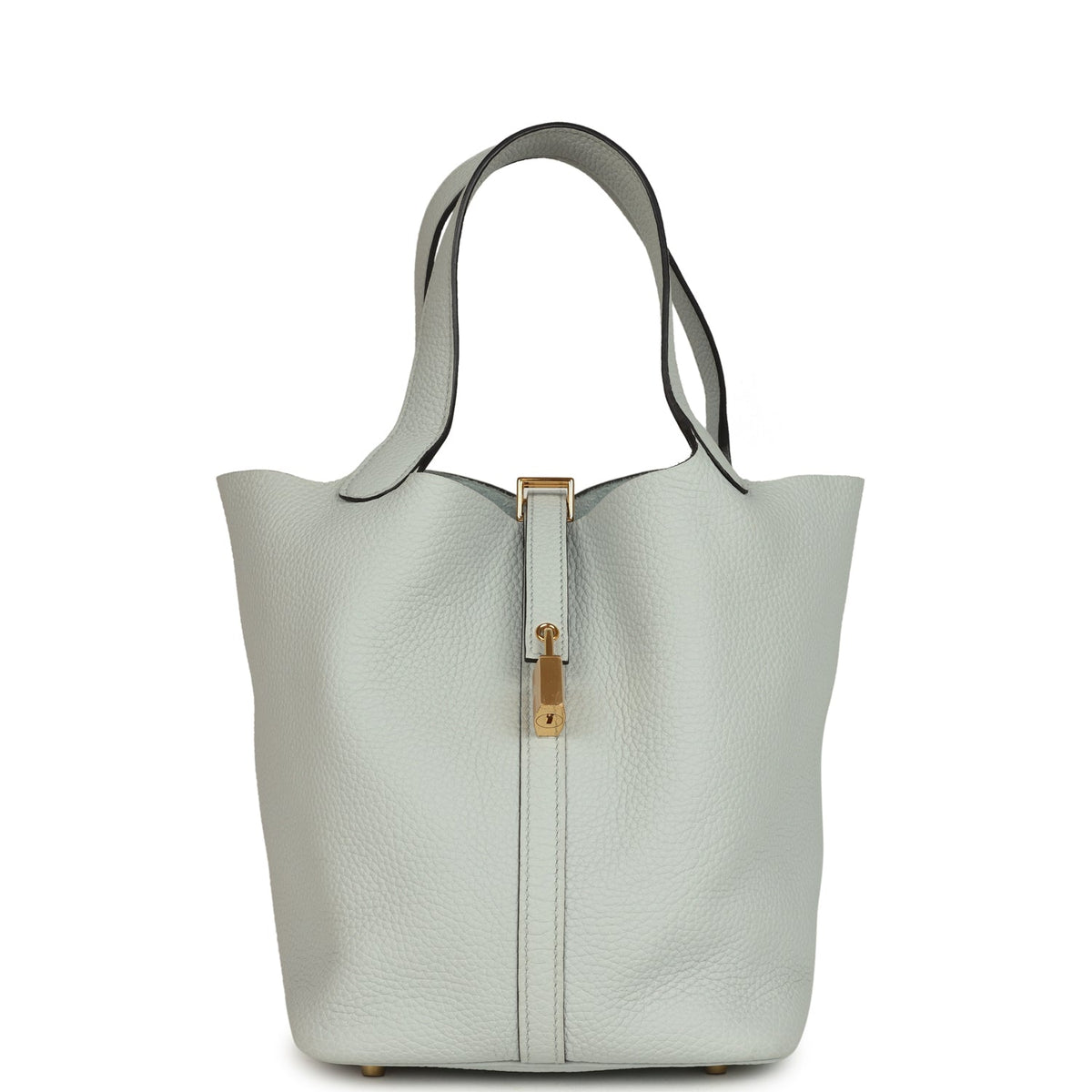 Hermes Picotin Lock 22 Bleu Pale Gold Hardware Bag