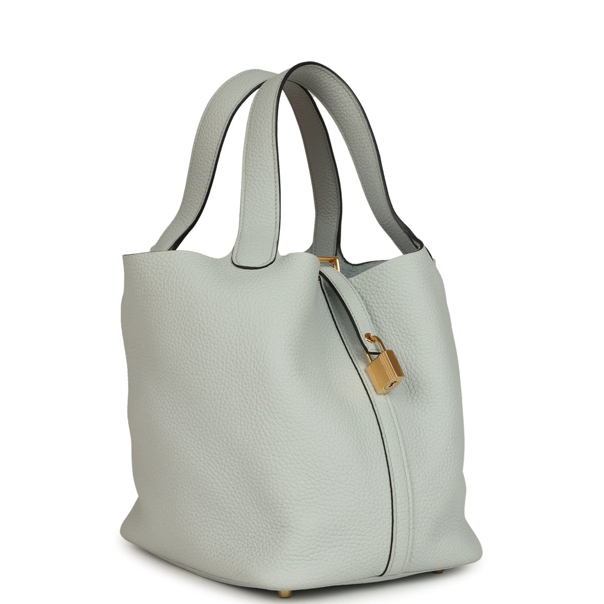 Hermes Picotin Lock 22 Bleu Pale Gold Hardware Bag