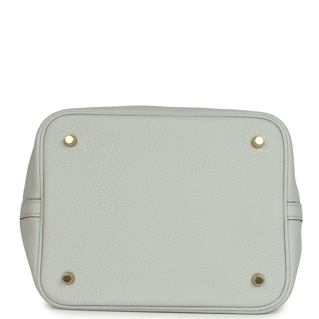 Hermes Picotin Lock 22 Bleu Pale Gold Hardware Bag