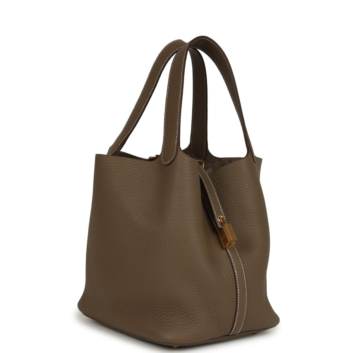 Hermes Picotin Lock 22 Etoupe Gold Hardware Bag
