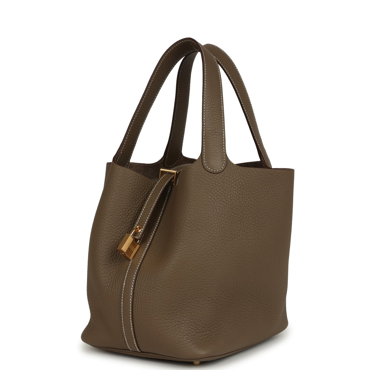 Hermes Picotin Lock 22 Etoupe Gold Hardware Bag