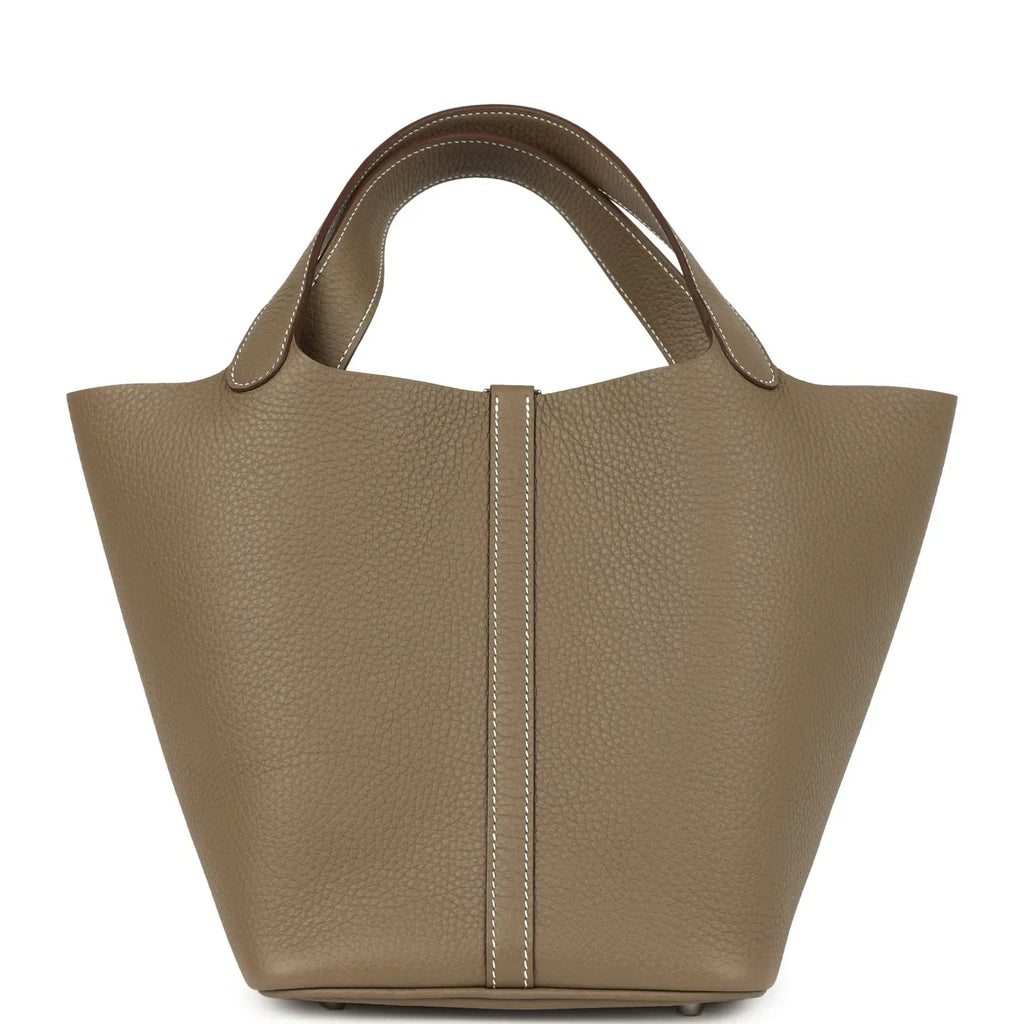 Hermes Picotin Lock 22 Etoupe Palladium Hardware Bag