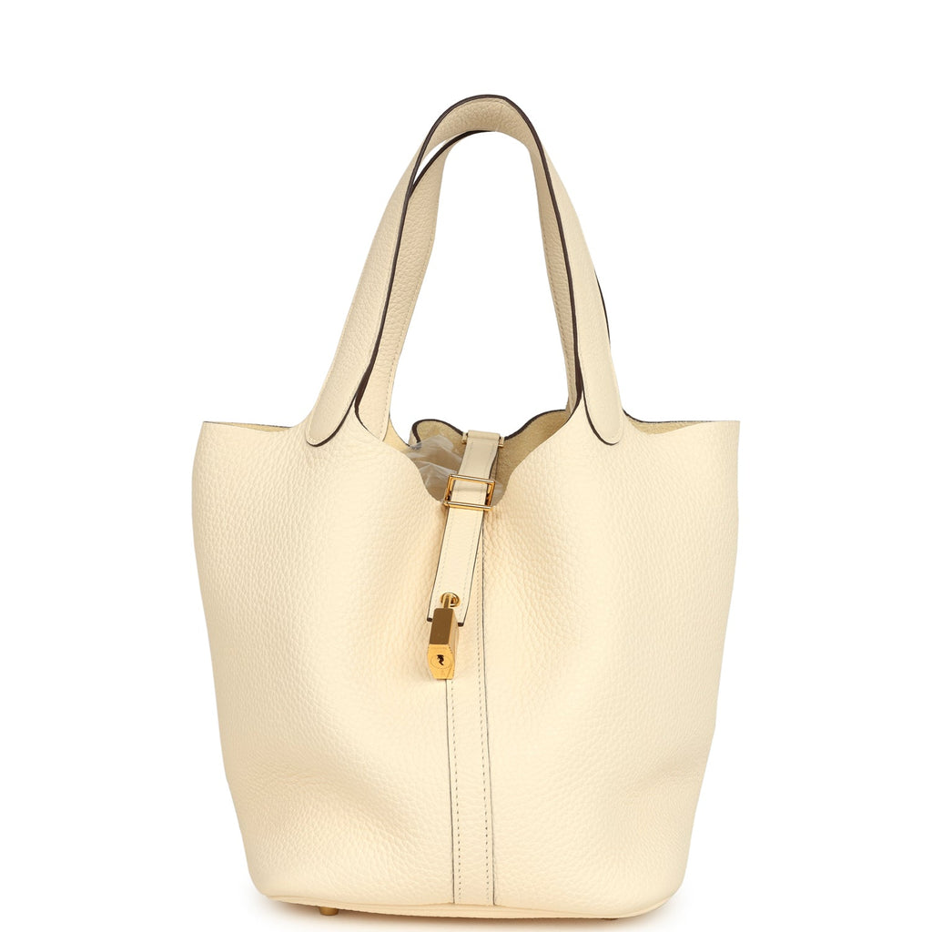 Hermes Picotin Lock 22 Nata Clemence Gold Hardware Bag