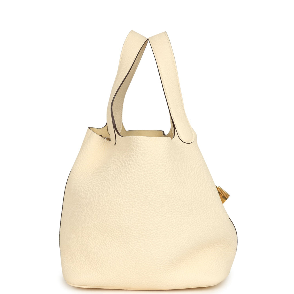Hermes Picotin Lock 22 Nata Clemence Gold Hardware Bag