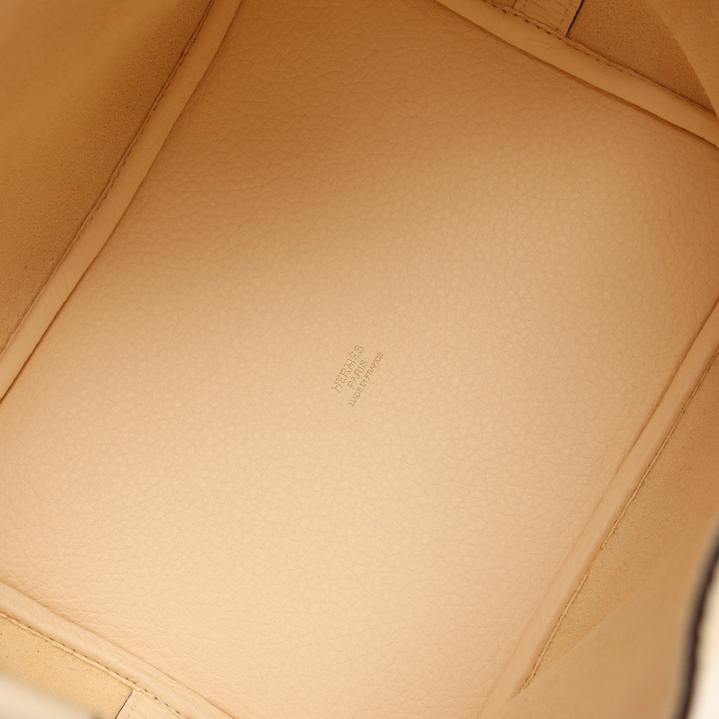 Hermes Picotin Lock 22 Nata Clemence Gold Hardware Bag