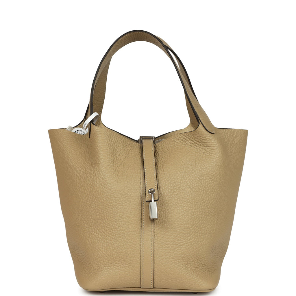 Hermes Picotin Lock 22 Trench Palladium Hardware Bag