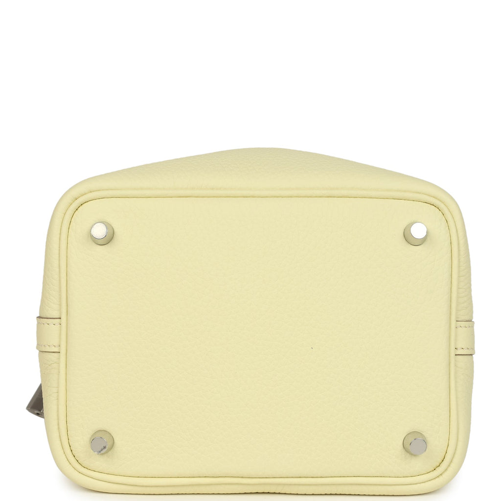 Hermes Picotin Lock Eclat 18 Jaune Milton Clemence and Vert Vertigo Swift Palladium Hardware Bag