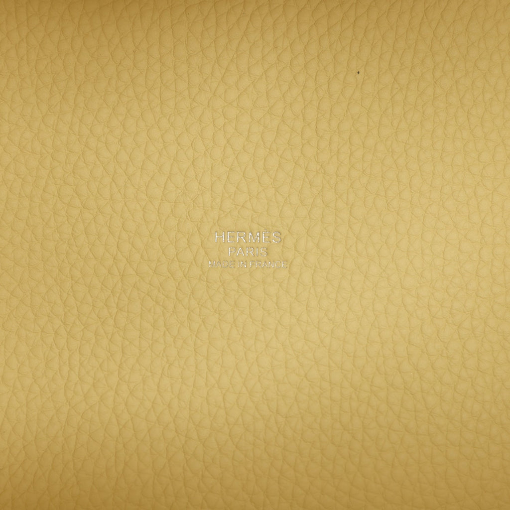Hermes Picotin Lock Eclat 18 Jaune Milton Clemence and Vert Vertigo Swift Palladium Hardware Bag