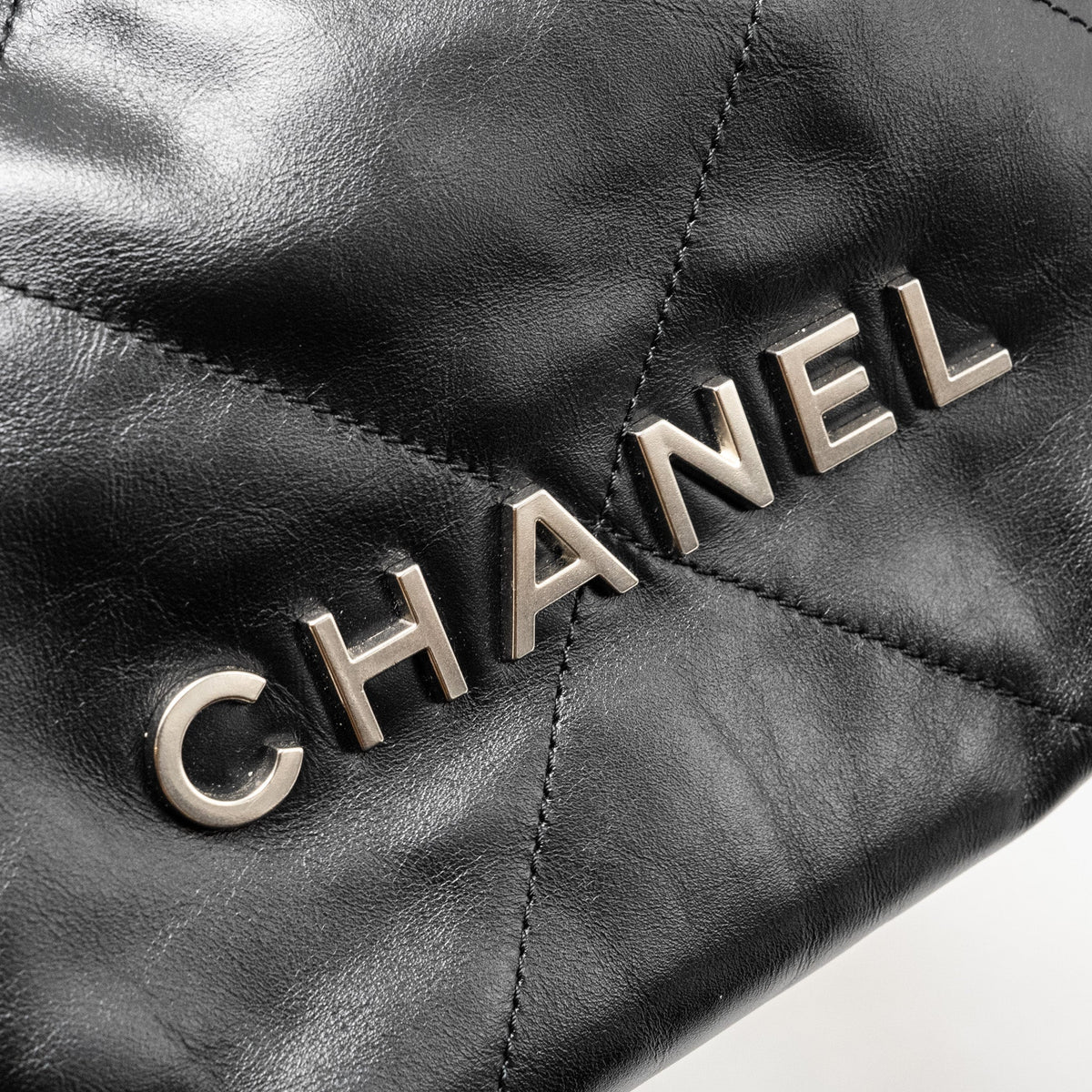 chanel-mini-22-bag-shiny-calfskin-black-shw-microchip-copy