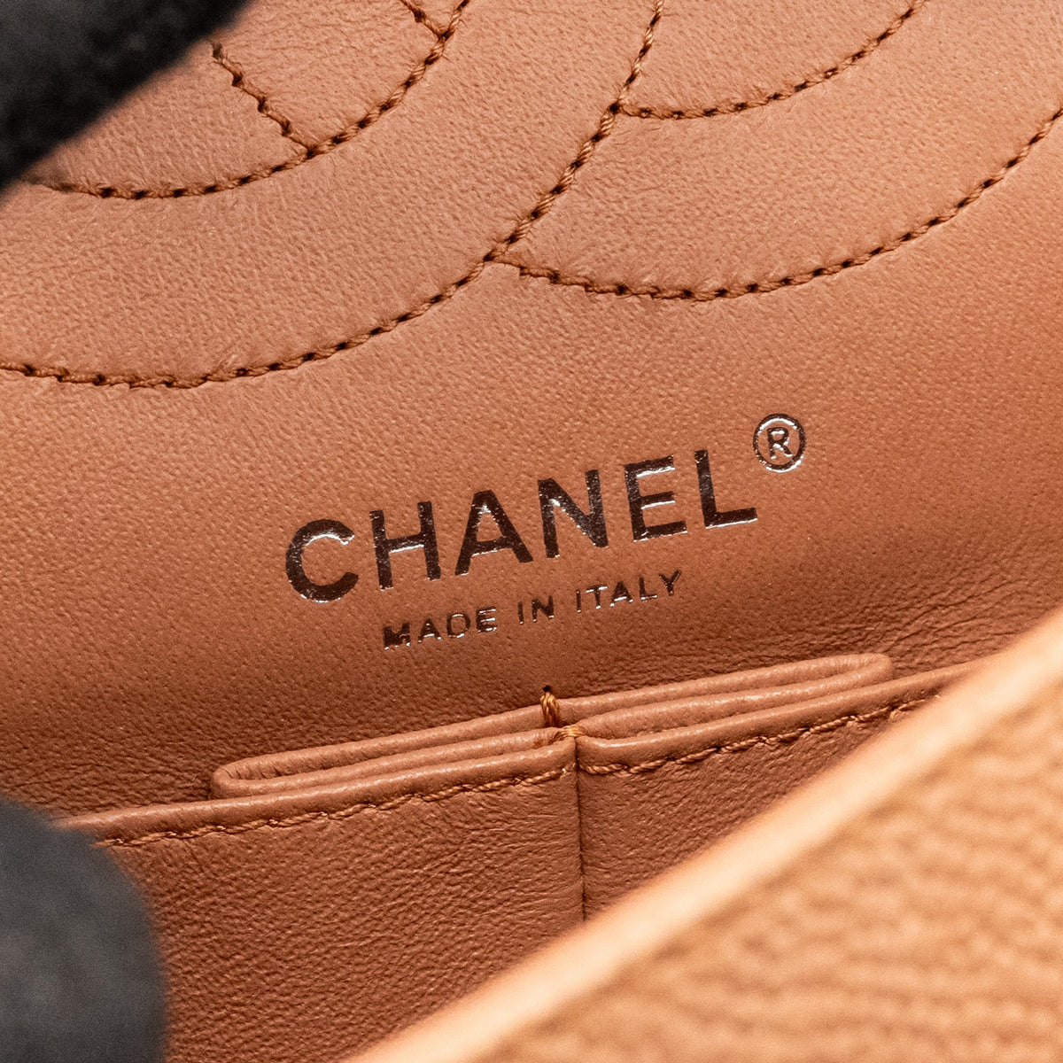chanel-small-2-55-reissue-flap-bag-grained-calfskin-light-brown-shw-copy