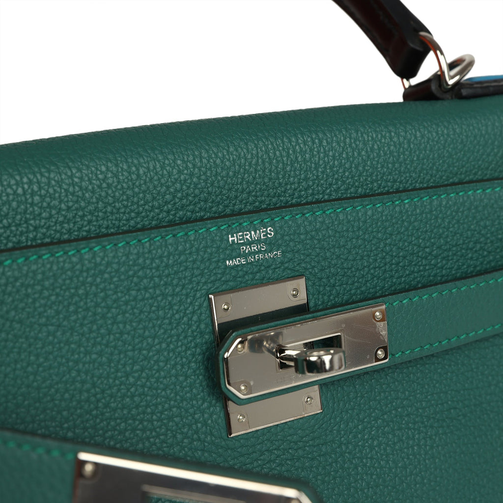 hermes-kelly-retourne-28-hermes-kelly-au-pas-malachite-palladium-hardware-bag